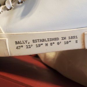Bally white calf plain
